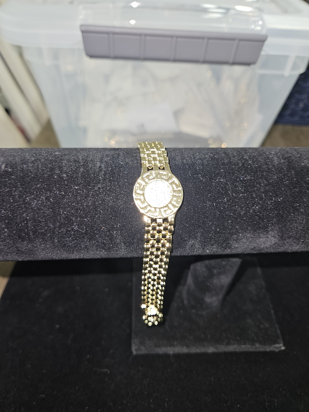 14k Gold Plated Women's Bracelet. Buchina Bracelet Size 7/8.